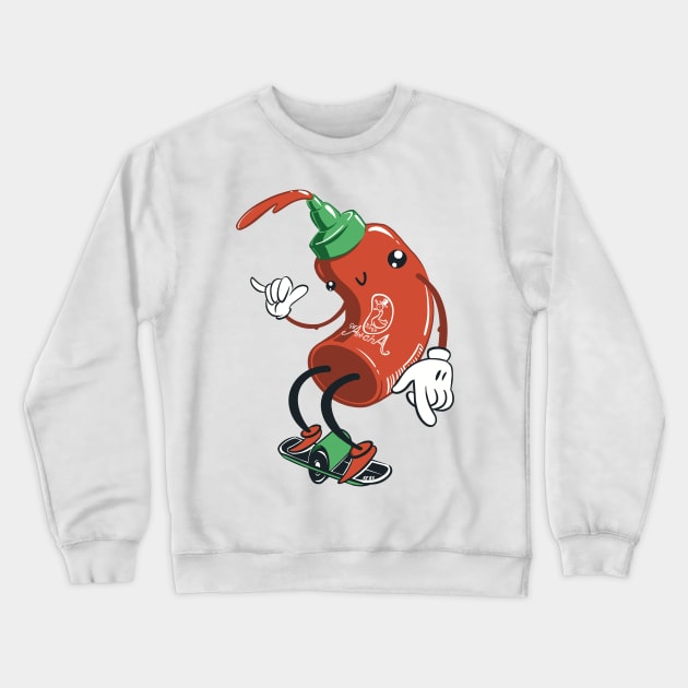 Spicy Onewheel! Crewneck Sweatshirt by MonocleDrop